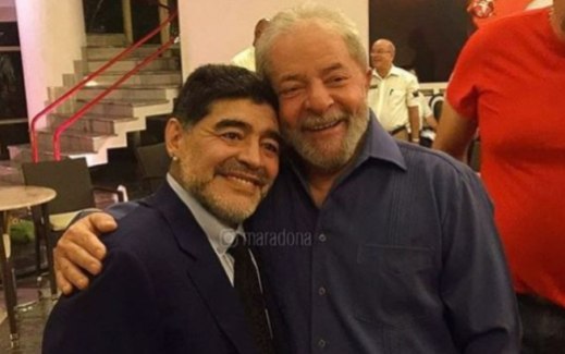 Maradona com Lula...
